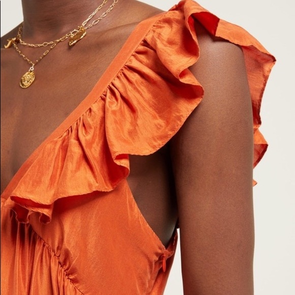 Masscob Acacia Ruffled Silk Dress - Picture 15 of 16